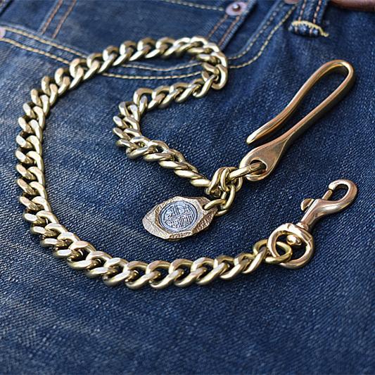 Cool Men's Brass 18â€?long â€?Jeans Chain Jean Chain Silver Biker Wallet Chain Pants Chains For Men - imessengerbags
