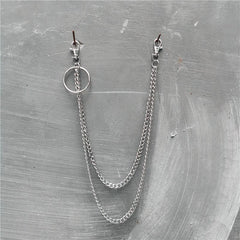 Badass Punk Mens Long Two Layer Pants Chain Long Wallet Chain For Men - imessengerbags