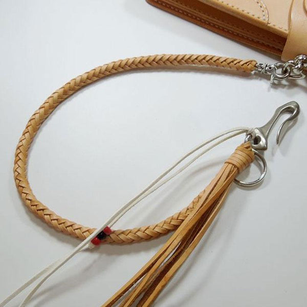 Leather Braided Biker Trucker Wallet Chain Hook for Chain Wallet Biker Wallet Trucker Wallet - imessengerbags