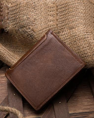 Leather Slim Small Mens Wallet Bifold billfold Wallet for Men - imessengerbags
