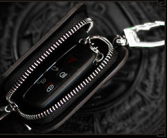 Handmade Leather Tooled Mens Cool Car Key Wallet Car Key Holder Car Key Case for Men - imessengerbags