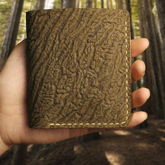 Handmade Leather Mens Cool Slim Leather Wallet Men billfold Wallets Bifold for Men - imessengerbags