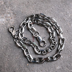 Badass Silver Mens Wallet CHain Pants Chain Silver Jeans Chain Jean Chain Biker Wallet Chain For Men - imessengerbags