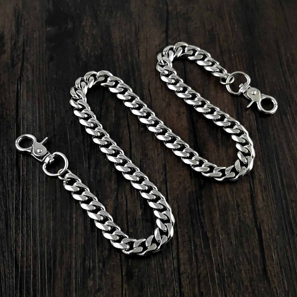 Fashion Men's Womens Double Bead Stainless Steel Pants Chains Biker Wa –  imessengerbags