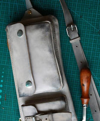 Handmade Leather Fanny Pack Mens Waist Bag Hip Pack Belt Bag Bumbag for Men - imessengerbags
