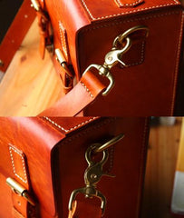 Cool Handmade Leather Mens Small Messenger Bag Camera Bag for men