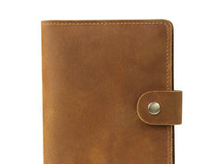 Cool Leather Mens Small Passport Wallet Slim Travel Wallets for Men - imessengerbags