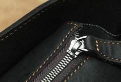 Black Cool Leather Messenger Bag Handbag Shoulder Bag For Men - imessengerbags