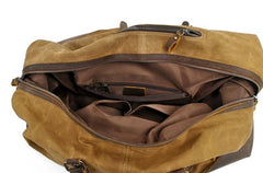 Mens Waxed Large Canvas Weekender Bag Canvas Travel Bag Canvas Overnight Bag for Men - imessengerbags