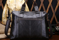 Vintage Leather Mens Briefcase Business Briefcase Cool Work Briefcase For Men - imessengerbags