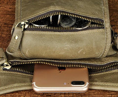 Mens Leather Biker Drop Leg Bag Waist Bag Belt Pouch Pack Side Bag for Men
