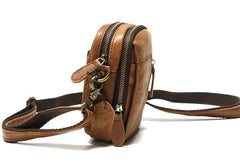 Cool Leather Belt Pouch Mens Waist Bag Shoulder Bag for Men