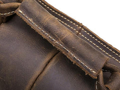 Vintage Leather Small Messenger Bag for men Shoulder Bag for men