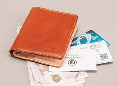 Leather Men Small Wallet Bifold Vintage Wallet for Men - imessengerbags