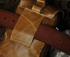 Small Mens Leather Belt Pouch Holsters Belt Case Cell Phone Waist Pouch for Men