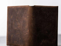 Leather Men Card Holder Wallet Change Bifold Small Wallet for Men