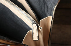 Handmade Leather Mens Briefcase Work Bag Laptop Bag Business Bag for Men - imessengerbags