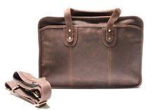 Vintage Leather Mens Large Travel Bags Handbags Shoulder Bags for men