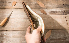 Coffee Cool Leather Mens Small Wallet Bifold Vintage Slim billfold Wallet for Men - imessengerbags