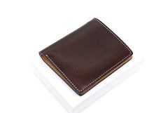 Cool Leather Mens Small Wallets Front Pocket Wallet Slim Wallet for Men - imessengerbags