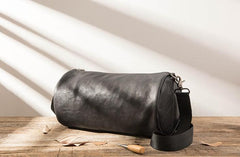 Cool Leather Mens Barrel Shoulder Bags Messenger Bags for Men