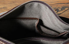 Handmade Genuine Leather Mens Cool Messenger Bag Sling Bag Chest Bag Bike Bag Cycling Bag for men - imessengerbags