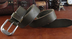 Genuine Leather Punk Rock Biker Trucker Mens Belt Men Black Coffee Belt for Men - imessengerbags