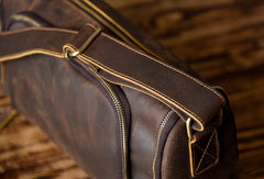Handmade Leather Mens Cool Shoulder Bag Messenger Bag Chest Bag Bike Bag Cycling Bag for men - imessengerbags