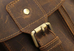 Leather Mens Sling Bag Chest Bag Cool Sling Shoulder Bag Sling Backpack for men - imessengerbags