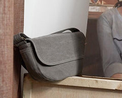 Mens Canvas Gray Cool Messenger Bag Side Bag Shoulder Bag for Men