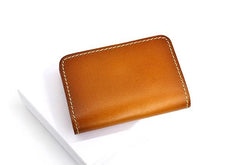 Cool Leather Mens Card Wallet Front Pocket Wallets Small Change Wallet for Men