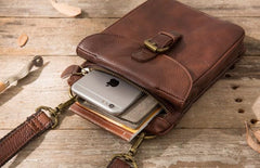 Cool Leather Coffee Belt Pouches Mens Waist Bag Shoulder Bag for Men - imessengerbags