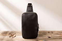 Cool Leather Mens Sling Bag Sling Shoulder Bags Sling Backpack for men - imessengerbags