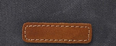 Cool Canvas Leather Mens Wristlet Bag Vintage Clutch Zipper Bag for Men