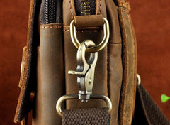 Cool Mens Leather Small Side Bag Belt Pouch Holster Belt Case Waist Pouch for Men