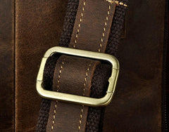 Mens Leather Small COURIER BAG Side Bag Waist Pouch Holster Belt Case Belt Pouch for Men - imessengerbags