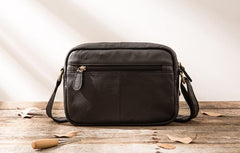 Small Cool Leather Mens Messenger Bags Shoulder Bag  for Men