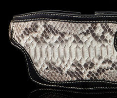 Handmade Leather Biker Wallet Mens Cool Short Chain Wallet Trucker Wallet with Chain