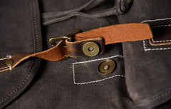Oil Wax Canvas Mens Cool Backpack Bag Sling Bag Large Travel Bag Hiking Bag for Men