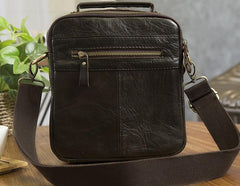 Cool Leather Mens Small Side Bag Messenger Bag Shoulder Bags for Men - imessengerbags