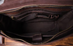 Handmade Leather Mens Cool Backpack Messenger Bag Briefcase Work Bag Business Bag for men - imessengerbags