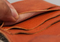 Cool Leather Men Small Wallet Bifold Small Wallet for Men - imessengerbags