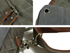 Cool Waxed Canvas Mens  Chest Bag Sling Bag One Shoulder Packs for men - imessengerbags