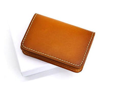 Cool Leather Mens Card Wallet Front Pocket Wallets Small Change Wallet for Men