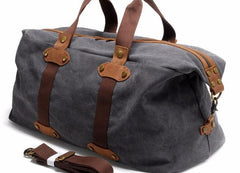 Mens Waxed Canvas Weekender Bag Canvas Travel Bag Shoulder Bag for Men