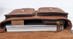 Vintage Brown Cool Leather Mens Messenger Bag Shoulder Bags for Men - imessengerbags