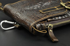Cool Mens Leather Small Side Bag Belt Pouch Waist Pouch Holster Belt Case for Men