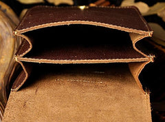Small Leather Belt Pouch Mens Holsters Belt Cases Cell Phone Waist Pouch for Men - imessengerbags