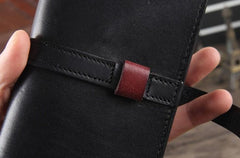Handmade Leather Mens Cool Wallet Long Leather Wallet Phone Wallet for Men - imessengerbags