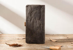 Cool Canvas Leather Mens Long Wallet Long Wallet for Men - imessengerbags